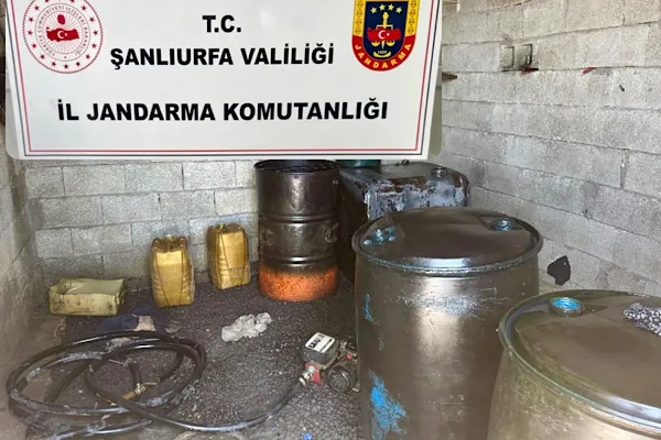 Şanlıurfa'da 1650 litre kaçak akaryakıt ele geçirildi