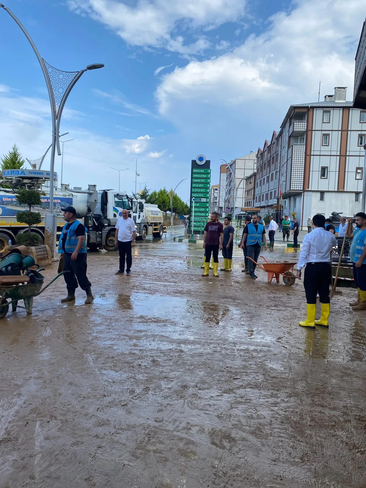 Derepazarı’nda sel ve heyelan sonrası çalışmalar değerlendirildi