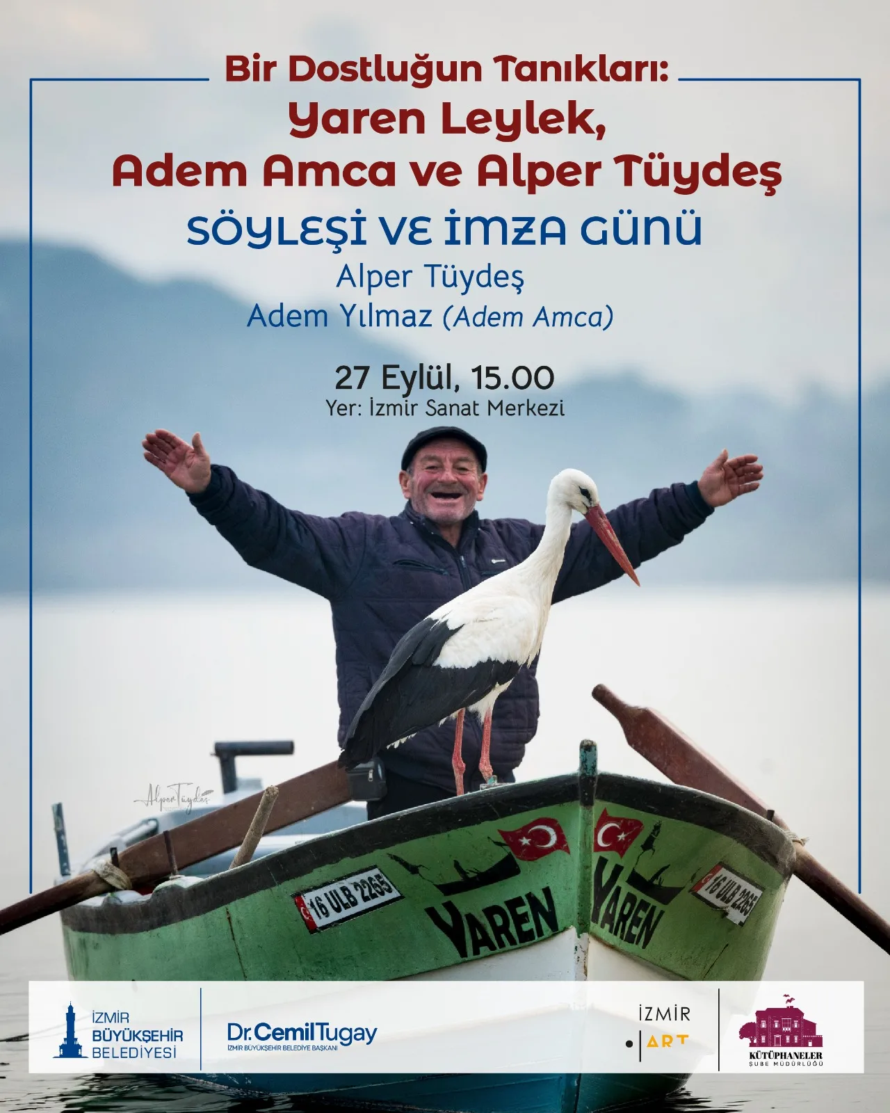 Yaren Leylek ve Adem Amca'nın dostluğu İzmir Sanat'ta anlatılacak