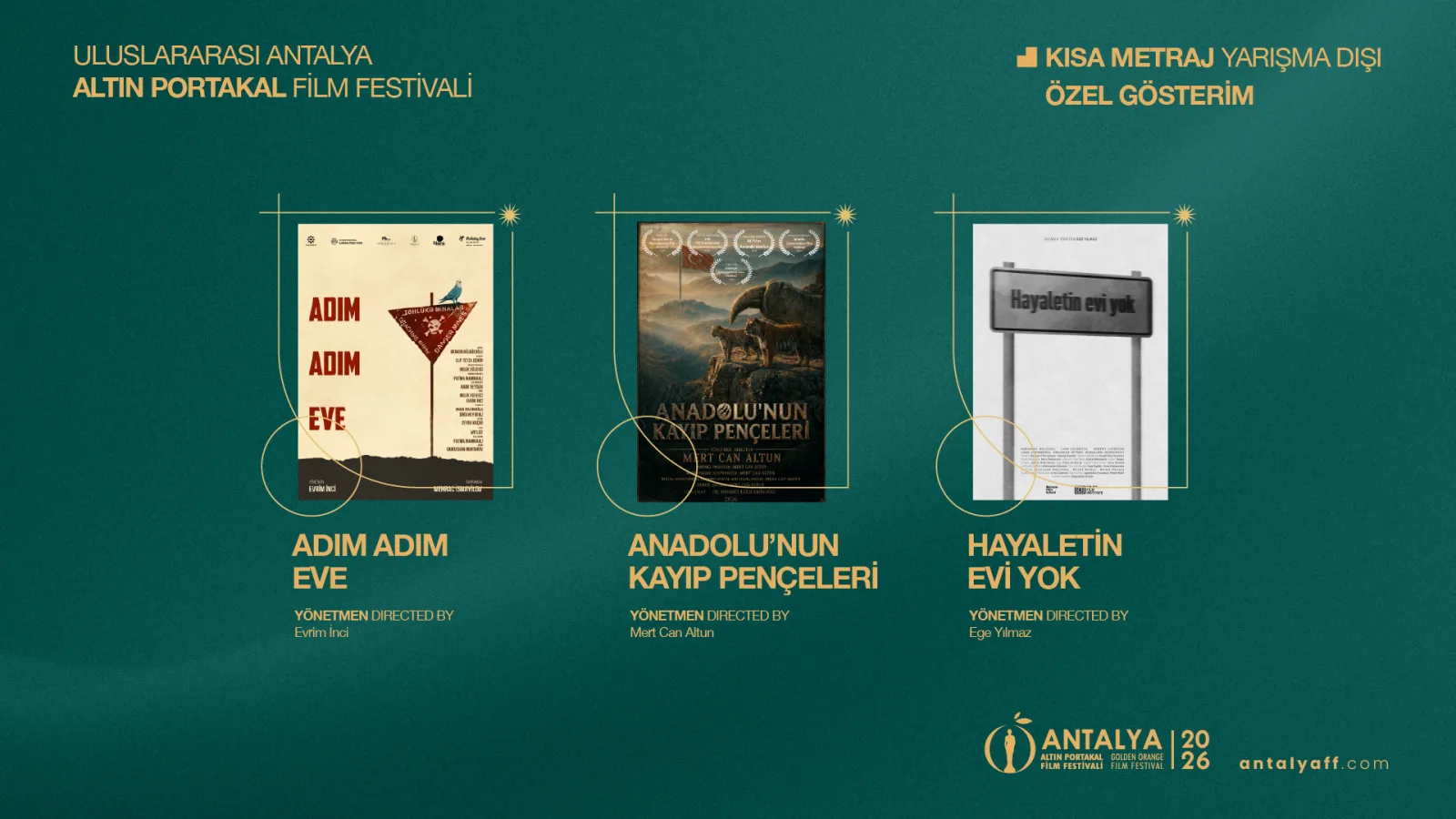 Altın Portakal’da kısa metraj ve belgesel yarışma dışı filmler açıklandı