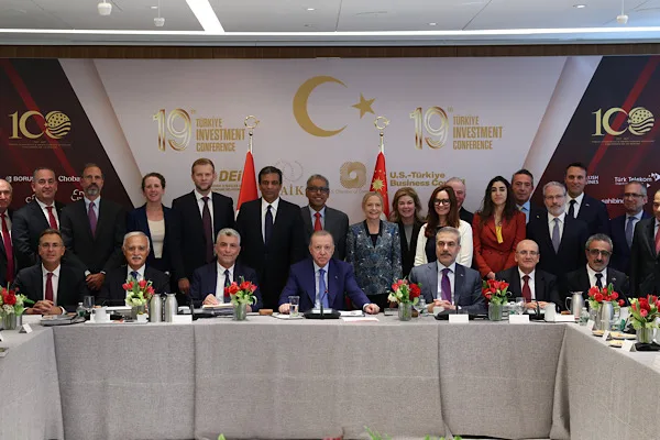 Erdoğan, New York'ta iş insanlarıyla bir araya geldi
