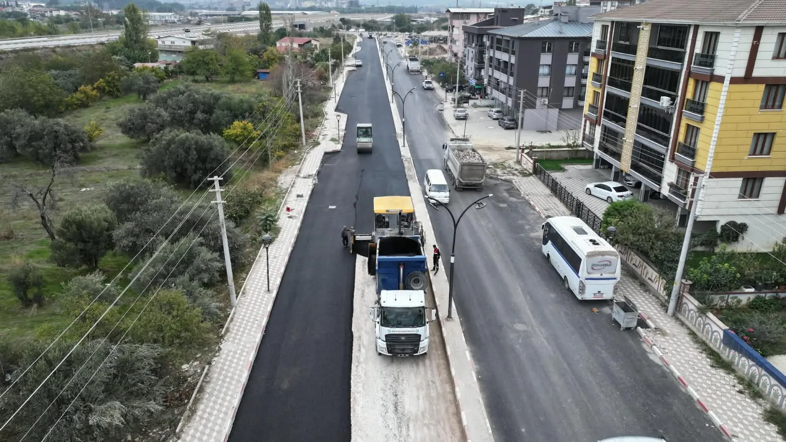 Manisa Büyükşehir Belediyesi, Soma’da 3 kilometrelik yolu yeniliyor