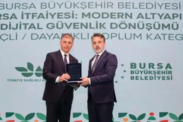 Bursa itfaiyesinin dijital dönüşüm projesine ödül