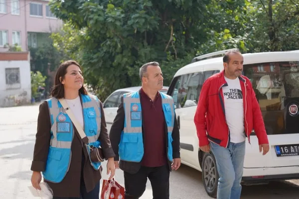 Orhangazi Belediyesi, BüyükAile kapsamında Gedelek’te saha çalışması yaptı