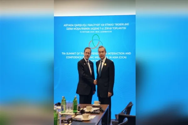Çin ve İsrail, ikili ilişkiler ile Orta Doğu’daki gelişmeleri görüştü