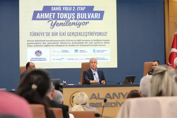 Alanya’da Ahmet Tokuş Bulvarı’nın yenilenmesi 2 Kasım’da başlayacak