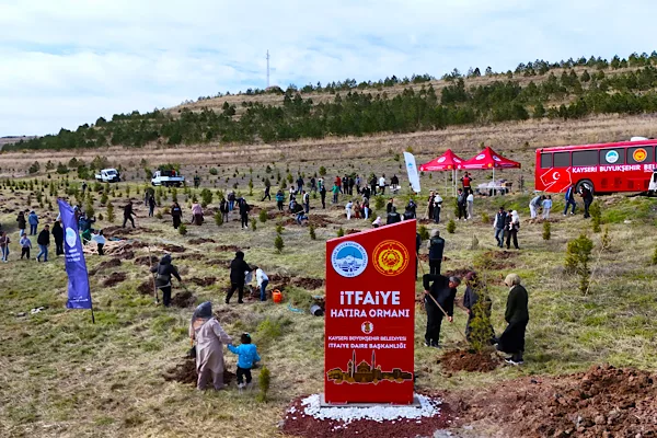 Kayseri İtfaiyesinin 100. yılı dolayısıyla 500 fidan dikildi