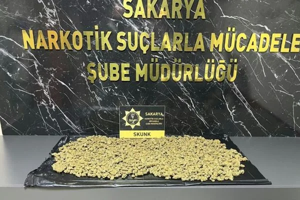 Sakarya’da 950 gram skunk ele geçirildi, şüpheli hakkında işlem başlatıldı