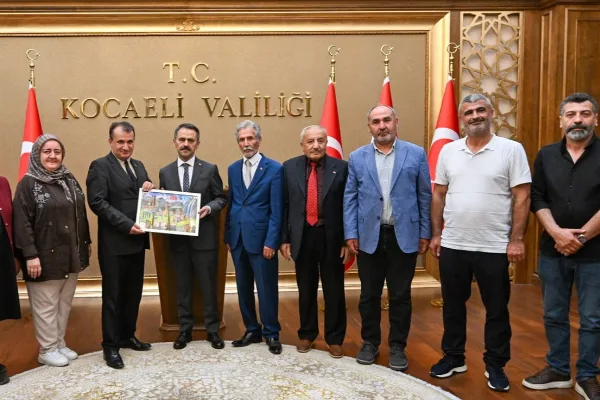 Eskişehir Erzurumlular Derneği heyetinden Kocaeli Valisi Aktaş’a ziyaret