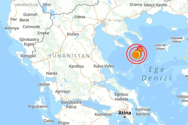 Yunanistan'da 4 büyüklüğünde deprem meydana geldi
