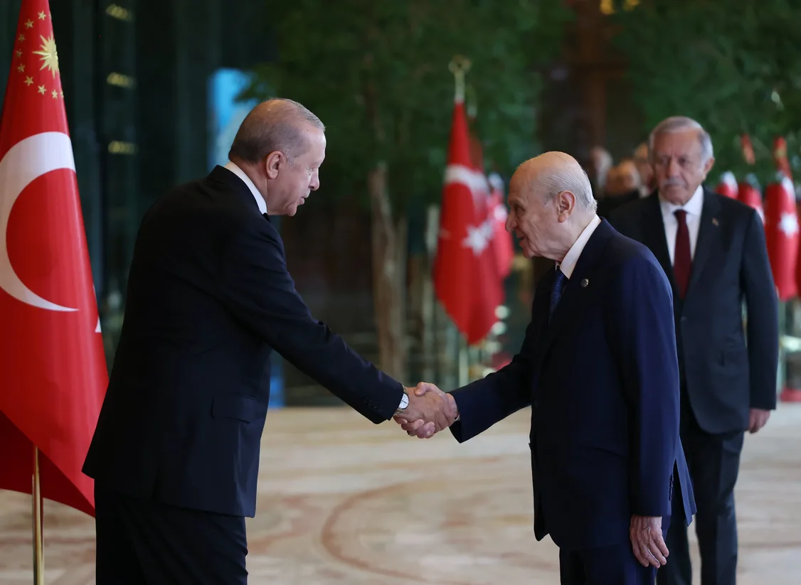 Cumhurbaşkanı Erdoğan, Cumhuriyet’in 103. yılında tebrikleri kabul etti