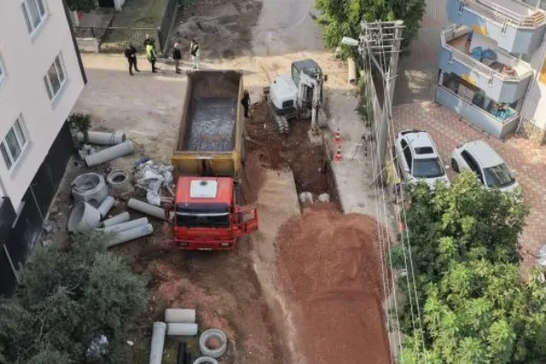 Bursa Hüdavendigar Mahallesi’nde 340 metrelik altyapı çalışması yapılıyor