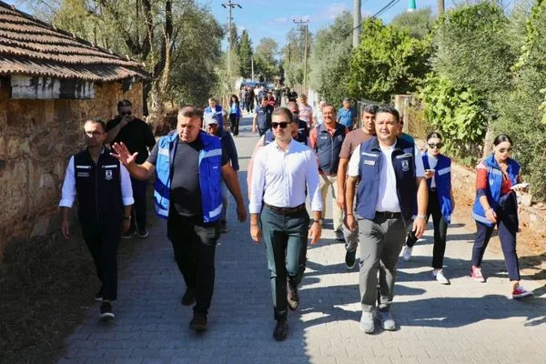 Bodrum Belediye Başkanı Mandalinci, Çamarası ve Kumköy’de saha ziyaretleri yaptı