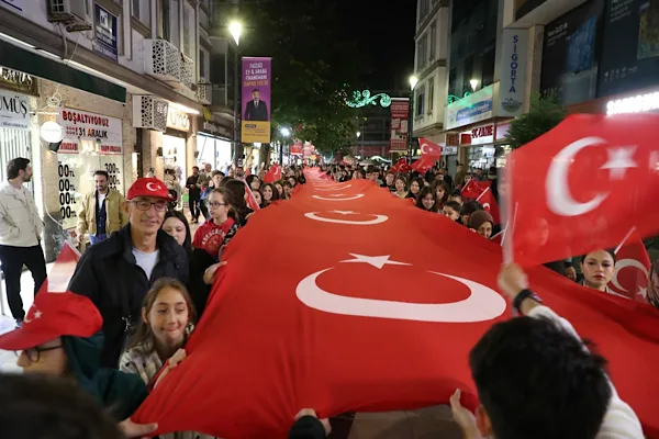 Ordu’da Cumhuriyet’in 103. yılı kapsamında yürüyüş düzenlendi